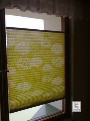 Rolety na okna plissé do interiéru